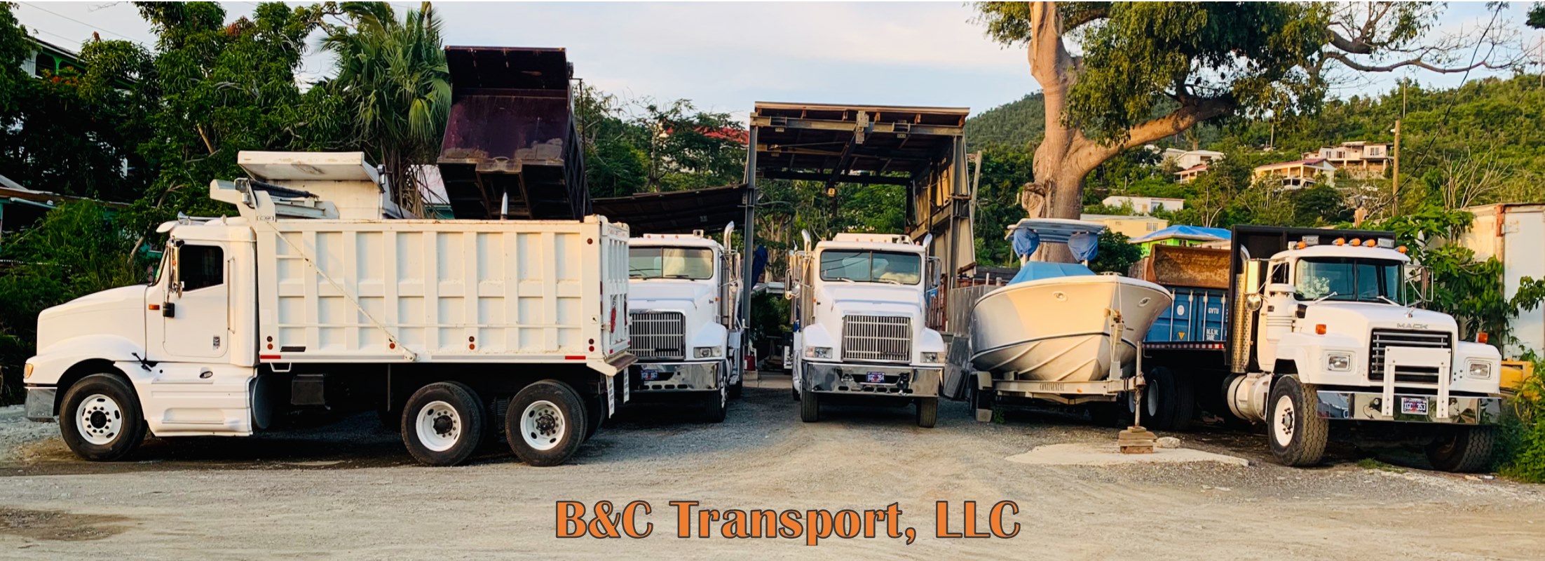 B&C Transport trucks ready for the next job