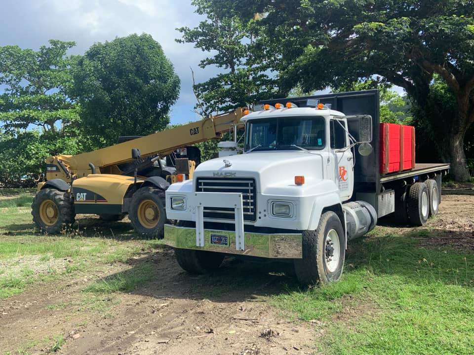 Authentic B&C Transport company equipment for Flatbed Hauling